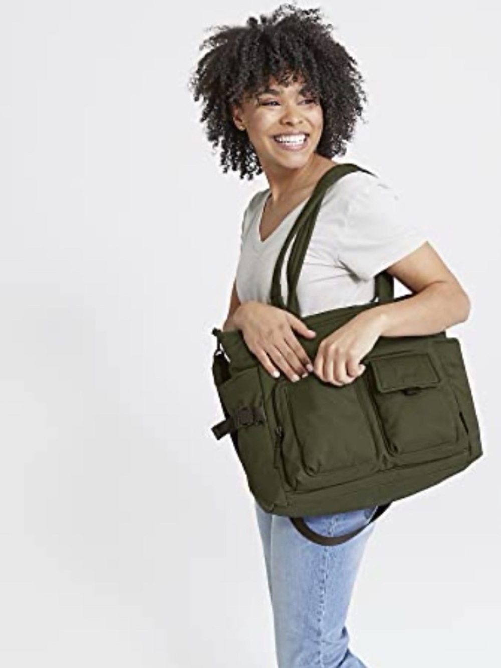 Vera Bradley Recycled Cotton Utility Travel Bag